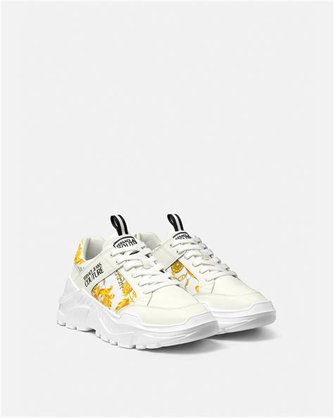 scarpe sneaker versace bianche|Sneaker Speedtrack Chain Couture Bianco,Stampa .